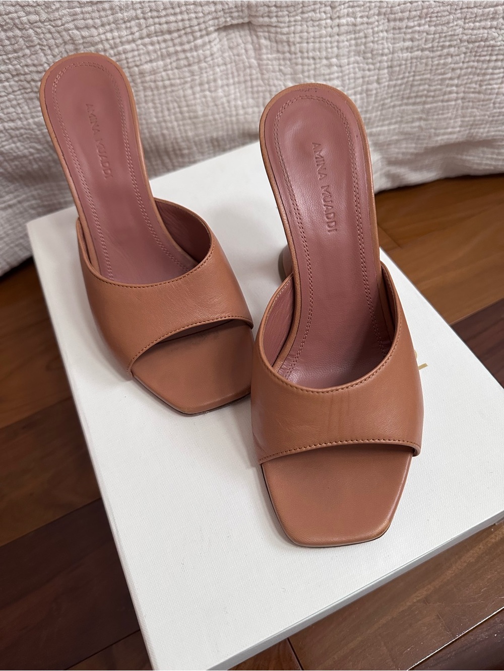 AMINA MUADDI LUPITA Nappa leather in Nude 95MM  Heel 36 6 - Picture 5 of 14